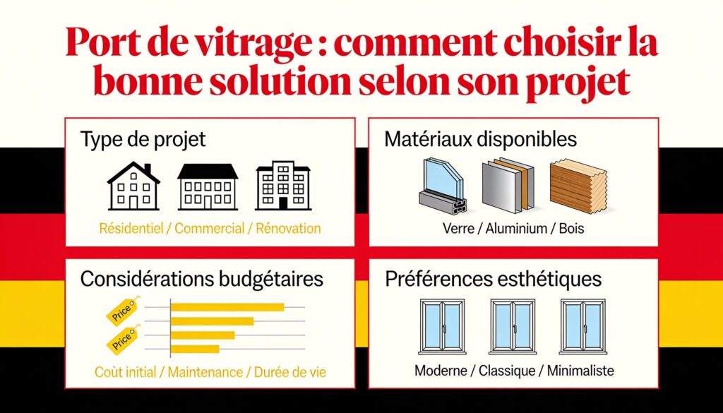 Port de vitrage : comment choisir la bonne solution selon son projet