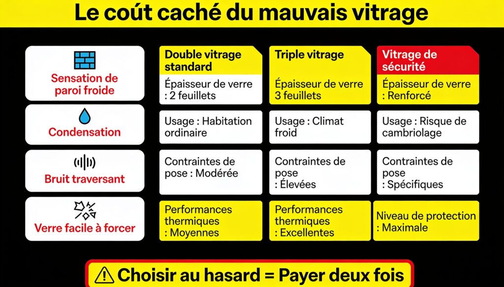 Le mauvais vitrage coûte cher, tous les jours